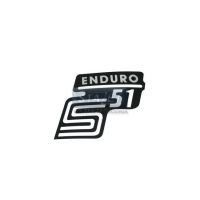 Produkt: NAKLEJKA POKRYWY S51 ENDURO srebrna