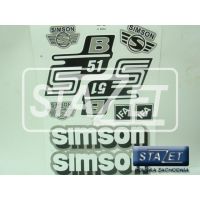 Produkt: NAKLEJKA ZBIORNIKA I POKRYWY SIMSON S51B srebrne