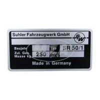 Produkt: TABLICZKA ZNAMIONOWA SR50/1