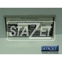 Produkt: TABLICZKA ZNAMIONOWA S50